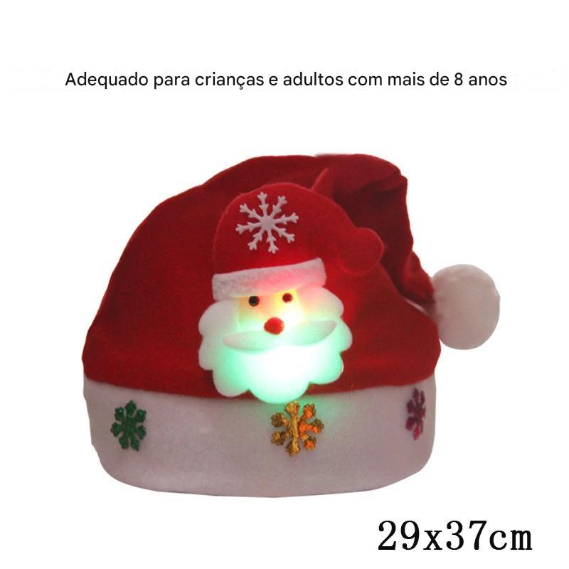 Gorro de Natal LED – Ilumine o Seu Natal com Estilo e Diversão! 🎅✨