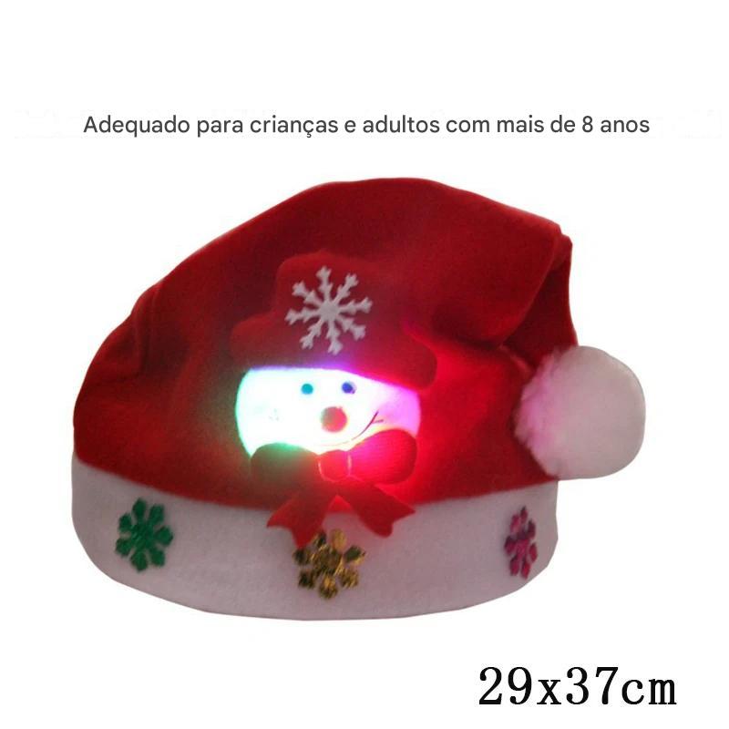 Gorro de Natal LED – Ilumine o Seu Natal com Estilo e Diversão! 🎅✨