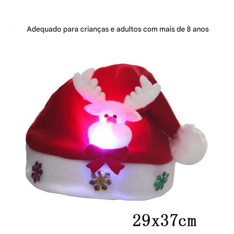 Gorro de Natal LED – Ilumine o Seu Natal com Estilo e Diversão! 🎅✨