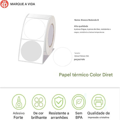 Impressora de Etiquetas P50 Bluetooth: Sem Fios e Sem Tinta!