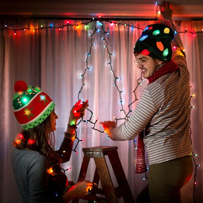 Gorro de Natal LED – Ilumine o Seu Natal com Estilo e Diversão! 🎅✨