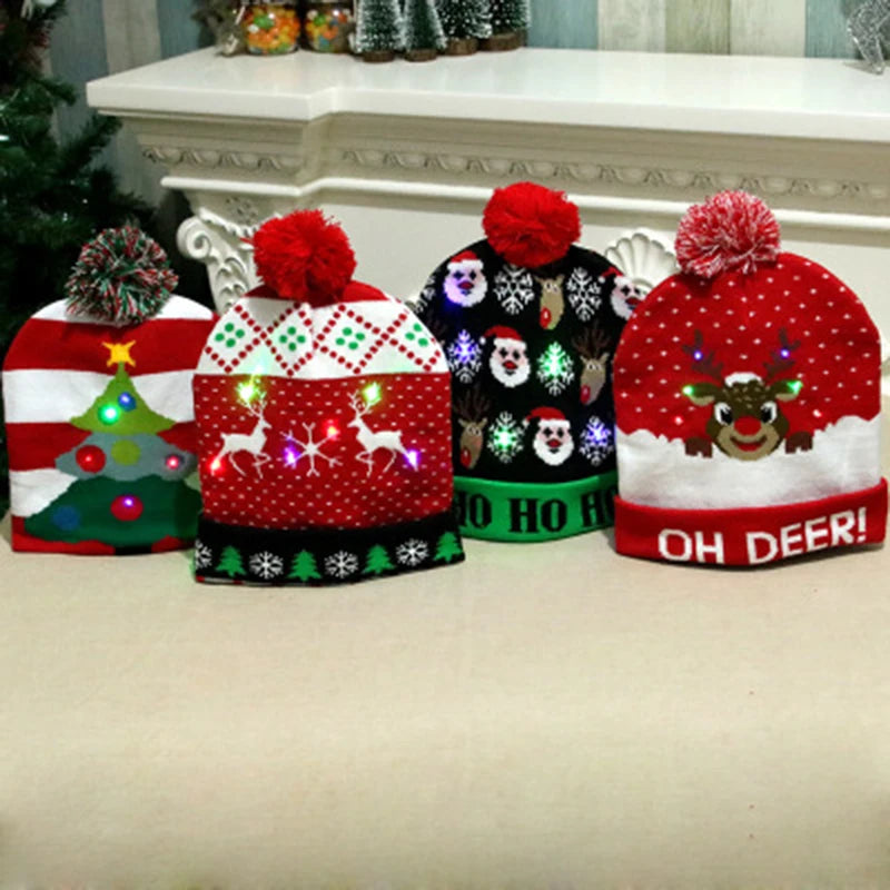 Gorro de Natal LED – Ilumine o Seu Natal com Estilo e Diversão! 🎅✨