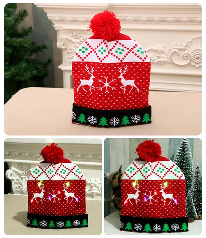 Gorro de Natal LED – Ilumine o Seu Natal com Estilo e Diversão! 🎅✨