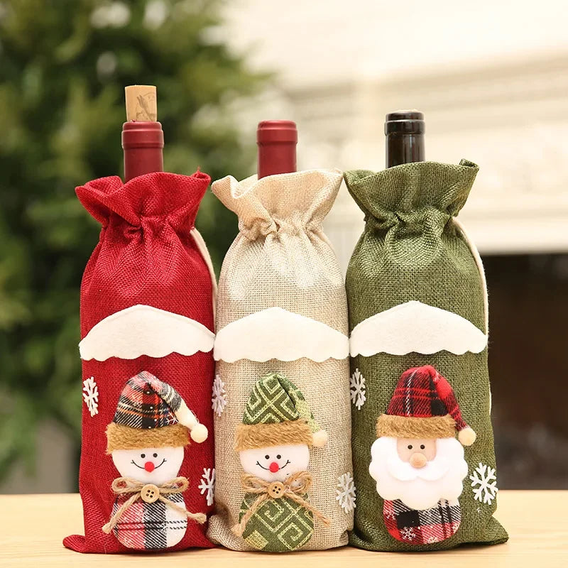 Encante Seu Natal com Capas de Garrafa de vinho inovadoras! 🎅🍾