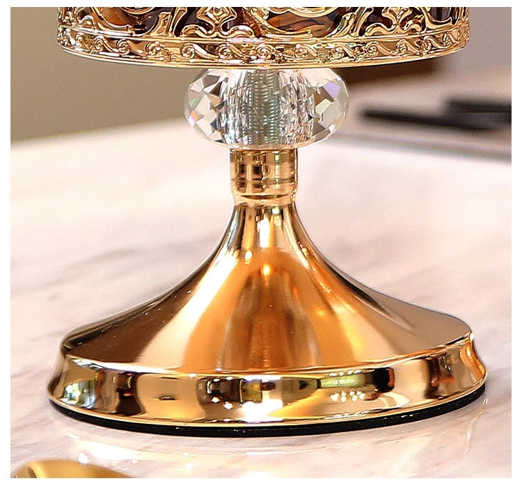 Pote de Cristal de Luxo Europeu 1PC - Armazenamento Elegante e Decorativo