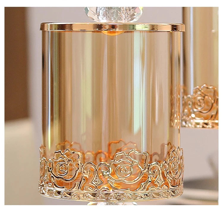 Pote de Cristal de Luxo Europeu 1PC - Armazenamento Elegante e Decorativo