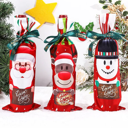 Encante Seu Natal com Capas de Garrafa de vinho inovadoras! 🎅🍾