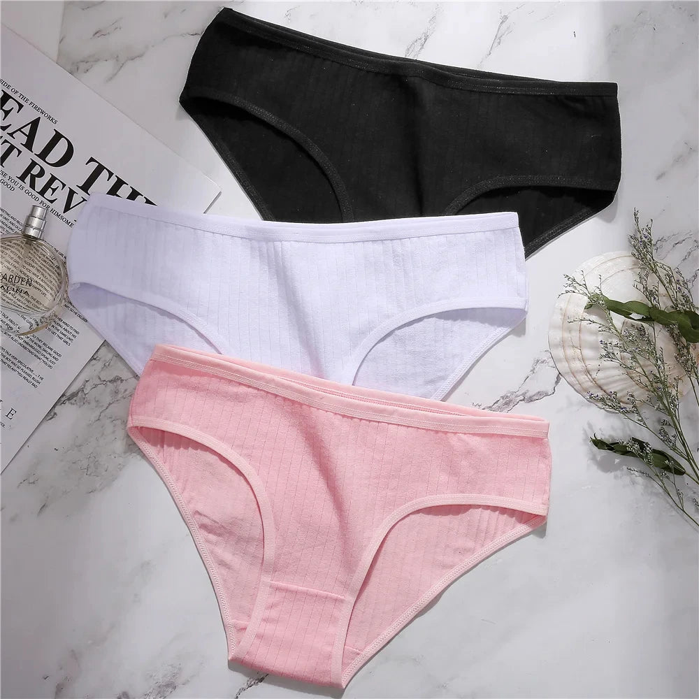 Pague 3 e leve 6 Conjunto Irresistível de cuecas femininas Sexy em Algodão