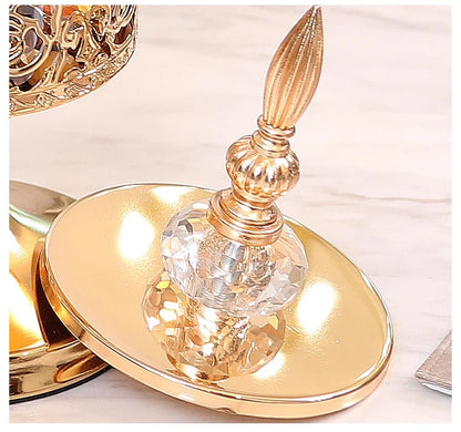 Pote de Cristal de Luxo Europeu 1PC - Armazenamento Elegante e Decorativo