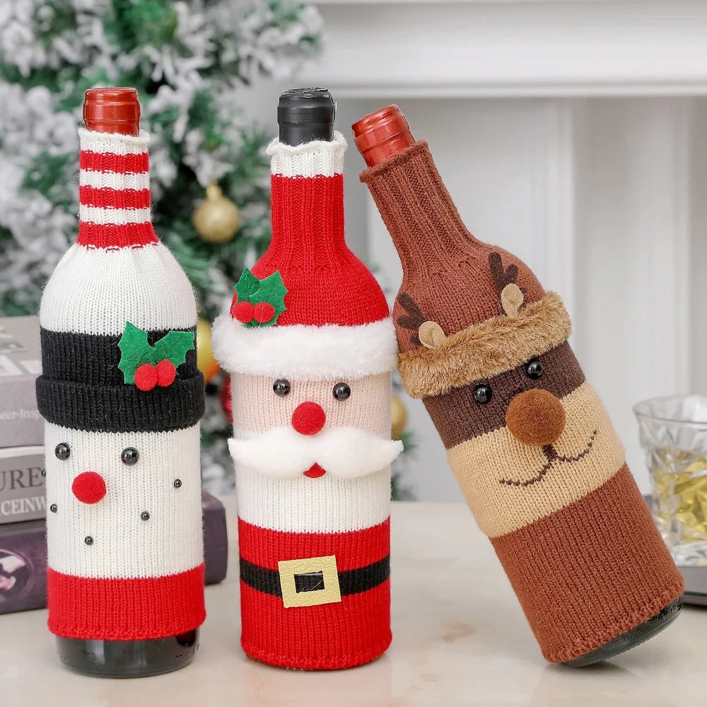 Encante Seu Natal com Capas de Garrafa de vinho inovadoras! 🎅🍾