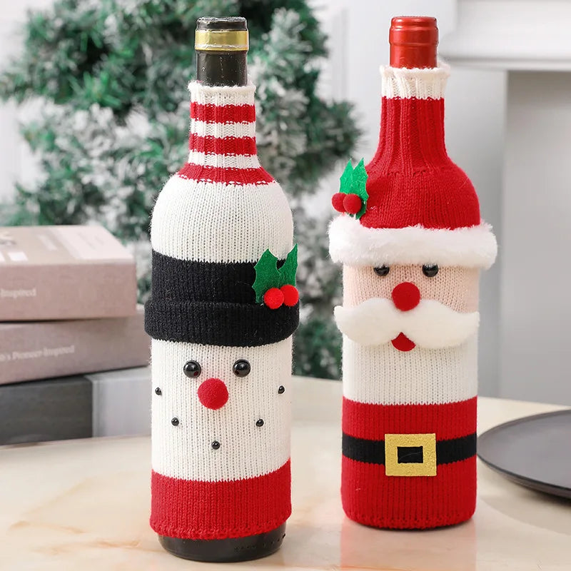 Encante Seu Natal com Capas de Garrafa de vinho inovadoras! 🎅🍾