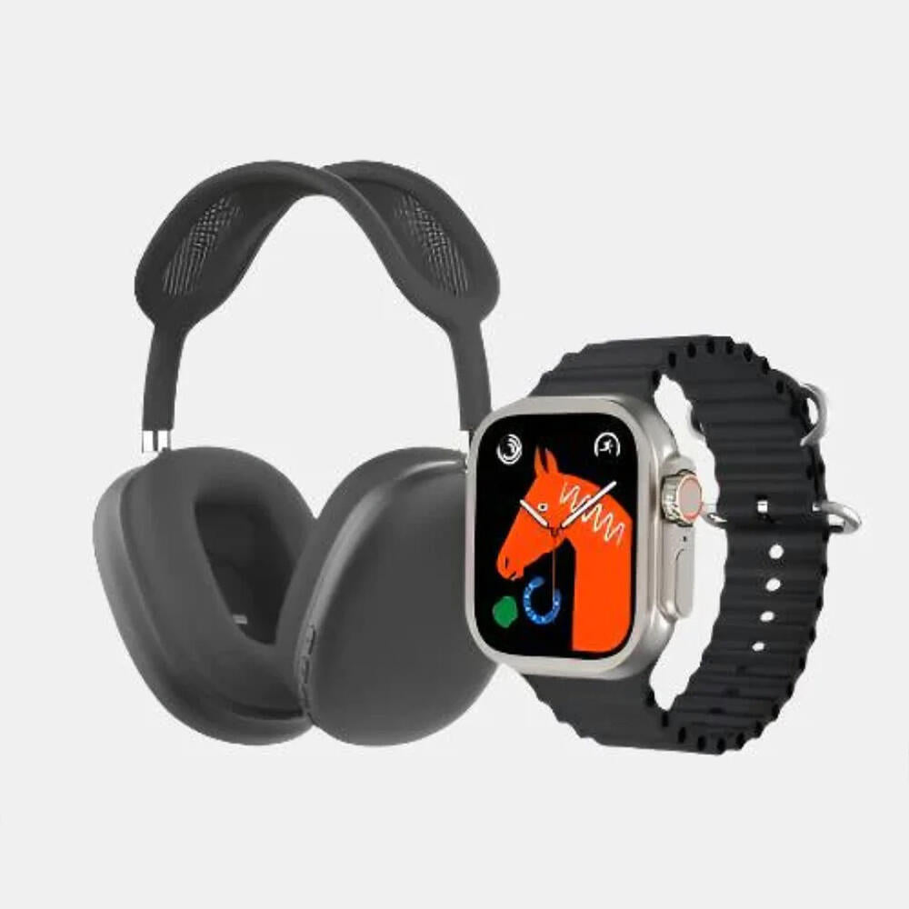 Smartwatch + Auriculares Sem Fios Bluetooth